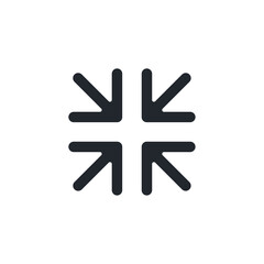 Poster - Expand icon. Collapse symbol template for graphic and web design collection logo vector illustration