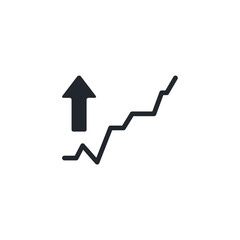 Fototapete - Ascending icon symbol template for graphic and web design collection logo vector illustration
