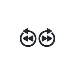 Leinwandbilder - Forward icon. Next symbol template for graphic and web design collection logo vector illustration