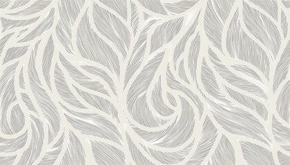 Elegant seamless floral pattern featuring intricate, flowing lines and delicate shapes. A wavy vector abstract background that exudes a stylish and modern monochrome aesthetic, perfect for sophisticat