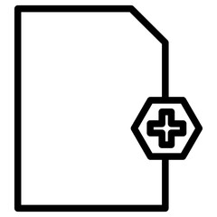 Poster - Document File List Line Icon