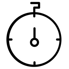 Sticker - Stopwatch Time Business Line Icon