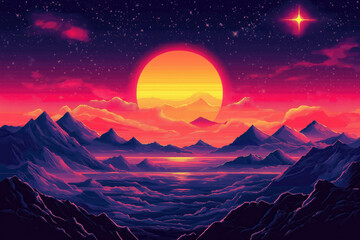 Poster - 80s Background