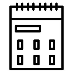 Poster - Calendar Event Office Line Icon