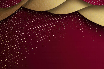 Wall Mural - maroon gold background
