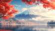 © Shahin - Autumn Season and Fuji mountain at Kawaguchiko lake, Japan.