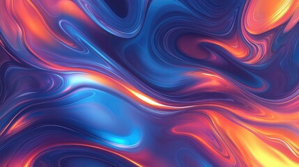 Poster - Abstract neon liquid wavy background. Liquid art, marbling texture