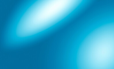 Wall Mural - light blue abstract gradient background with white spotlight sun ray in deep sea water effect