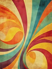 Colorful abstract vintage wallpaper background design