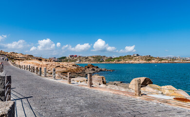 Canvas Print - view from the beach