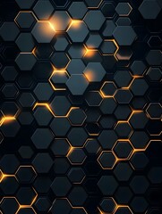 Canvas Print - hexagon concept design abstract technology background