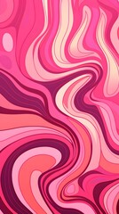 Poster - Pink groovy background