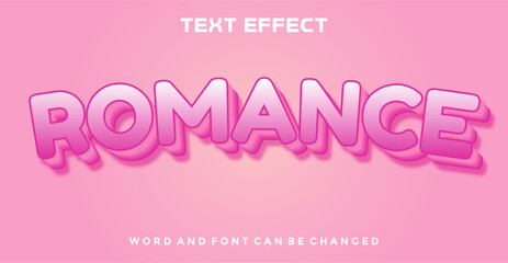 Wall Mural - Romance editable text effect