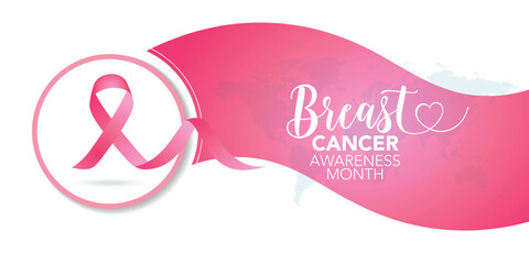 Wall Mural - Breast Cancer awareness month (BCAM) is observed every year in October, to increase awareness of the disease and to raise funds for research into its cause, prevention, diagnosis, treatment and cure.