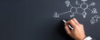 © ZeNDaY - Businessman Drawing Network Diagram on Blackboard