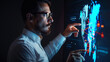 © ZeNDaY - Businessman Analyzing Global Data on Interactive Screen