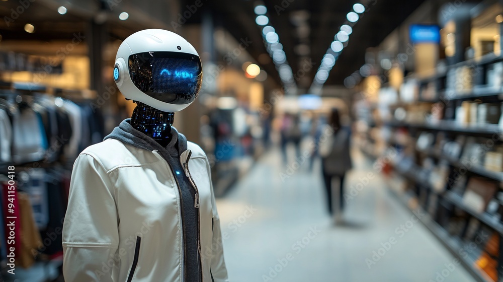 Greeted Automatically A retail store managed by AI-driven systems where inventory is ...