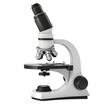 © Jenjira - Microscope isolated on transparent background, idea for scientific research, laboratories, or educational purposes.
