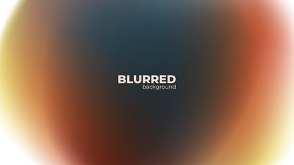 Poster - Abstract blurred background with bright brown colored gradients for creative graphic design. Vector illustration.