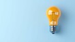 © naphat - Illuminating Ideas: Light Bulb Reflecting the Fusion of Ideas, Trends, and Business Insight with Copy Space