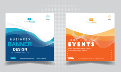 Wall Mural - banner social media, banner templates. modern banner.