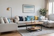 © YOUR - Modern Living Room with Sectional Sofa and Coffee Table