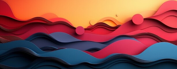 Leinwandbilder - Dynamic abstract background with squares and lines. Use it for wallpaper, banners, backgrounds, cards, book illustrations, and landing pages.