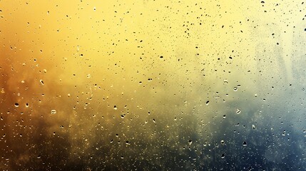 Poster - Water Droplets on Glass.