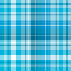 Wall Mural - Seamless pattern in unique blue colors for plaid, fabric, textile, clothes, tablecloth and other things. Vector image.