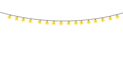 string lights (lampu tumblr) with a warm yellow glow, perfect for cozy and festive decoration, adding a soft, ambient light to any space.