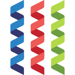 Wall Mural - Streamers vector icon in flat style 