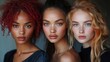 © julija - striking portrait of diverse women showcasing natural beauty and radiant skin soft lighting minimalist backdrop empowering expressions