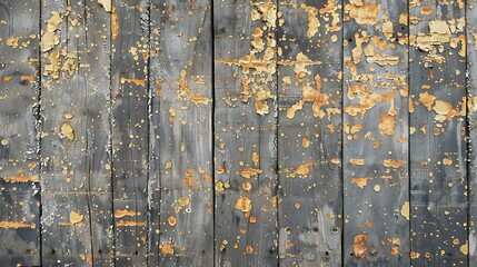 Canvas Print - A textured surface of weathered wood with peeling paint and rust spots, showcasing a rustic aesthetic.