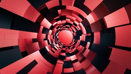 Wall Mural - Abstract Background with Red and Black Gradient Design