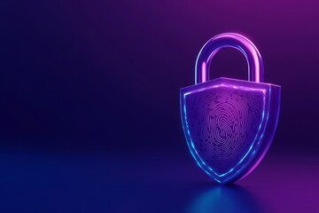 Sticker - Online security with code lock on bright background