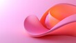© pier - 3D render pink abstract shapes minimalist style gradient background orange dark pink elements