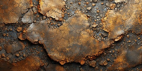 Rusty Metal Texture, Artistic Deterioration Pattern