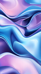 Wall Mural - An abstract fluid art painting featuring swirling shades of purple blue, creating a marble-like texture liquid gradient abstract background