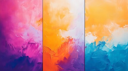 Poster - Abstract Painting with Three Colors