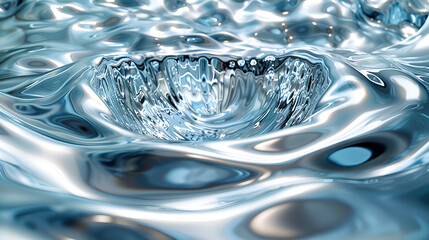 Wall Mural - a close-up of a water drop