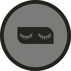 Sticker - Eyelashes Icon Design