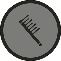 Sticker - Comb Icon Design