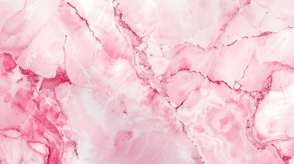 Sticker - A smooth, abstract pink marble texture with swirling patterns and veins for design use.