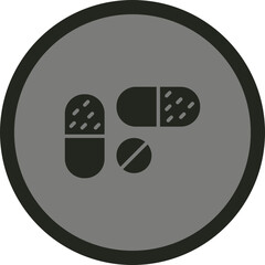 Poster - Pills Icon Design