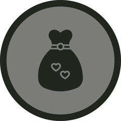 Poster - Beautiful Dress Icon Design