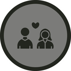 Poster - Realtionship Vector Icon Design