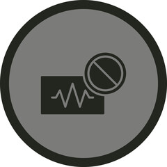 Canvas Print - Stop Icon Design