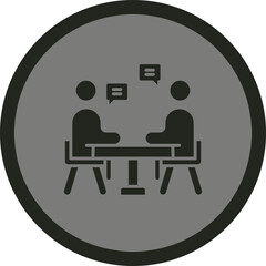 Sticker - Business Meeting Icon Design