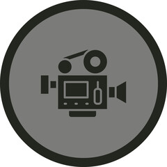 Wall Mural - Movie Camera Icon Design