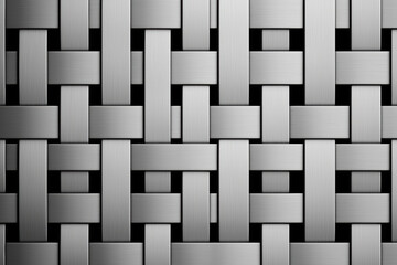 Wall Mural - close-up of a sleek, metallic woven texture. the intricate design showcases a sophisticated, modern 